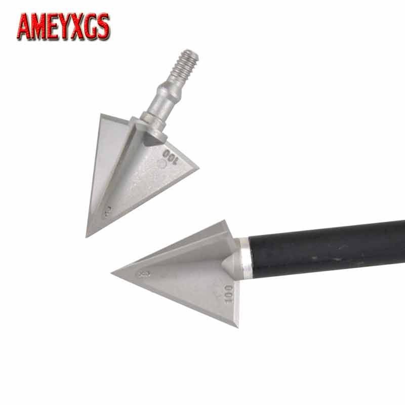 Broadheads 100 Grain 3 Blade Hunting - 6/12 adet Broadhead Arrowhead 100 125