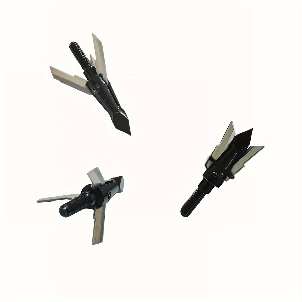 Broadheads 100 Grain 3 Blade Hunting - Avcılık için Hibrit Geniş Uçlu 100