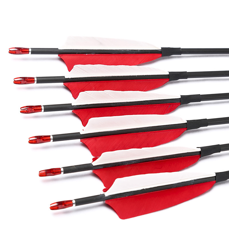 Carbon Arrows 30 Inch Spine 400 500 - Okçuluk siyah karbon oklar omurga 400