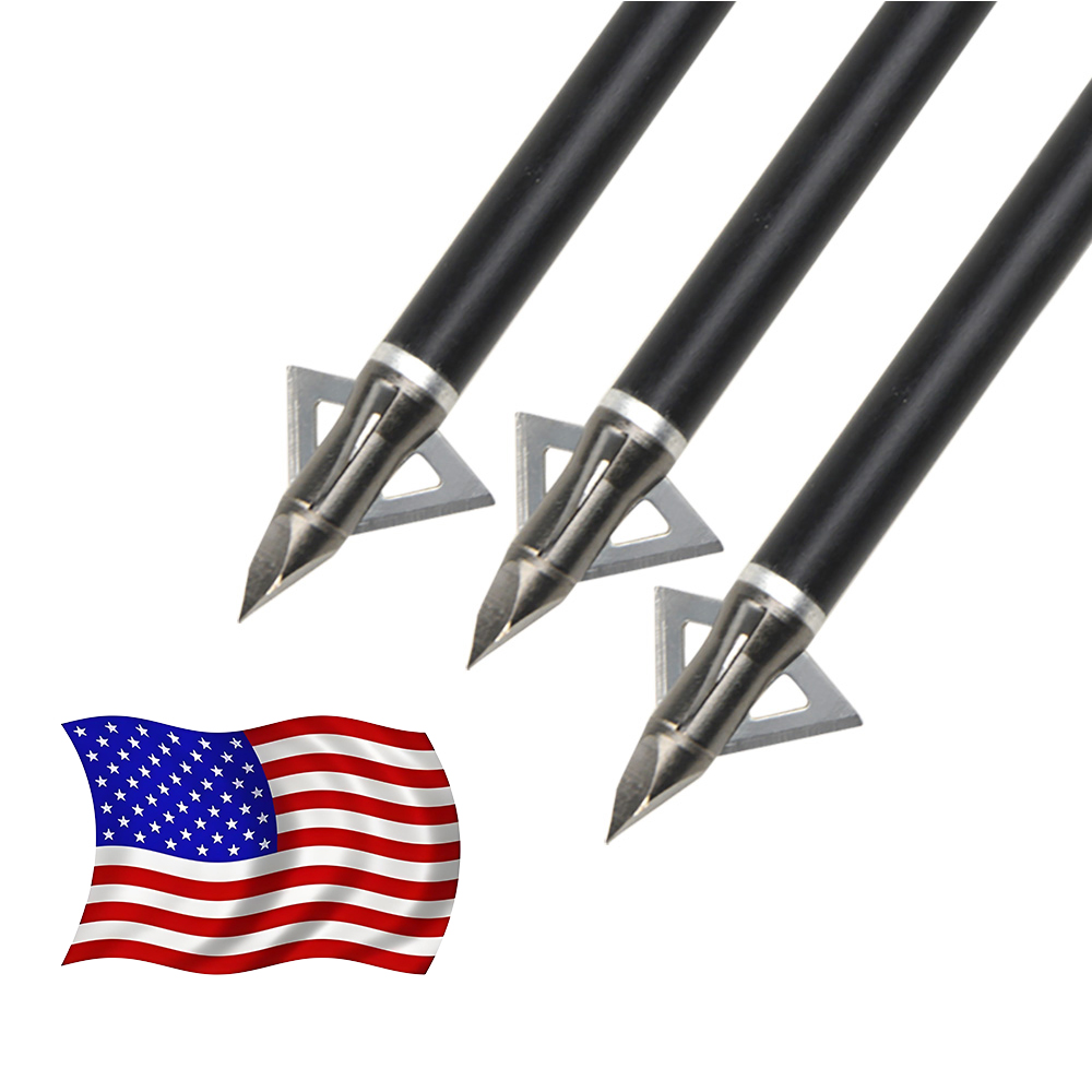 Broadheads 100 Grain 3 Blade Hunting - 12 adet 100 Grain Ok Ucu