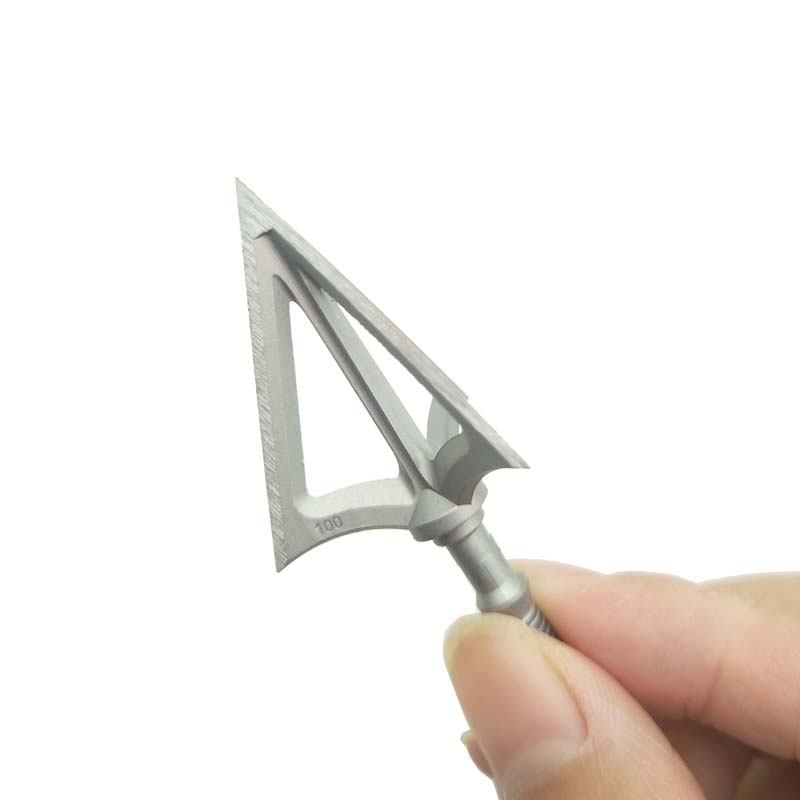 Broadheads 100 Grain 3 Blade Hunting - 2 adet okçuluk sabit 3 bıçak