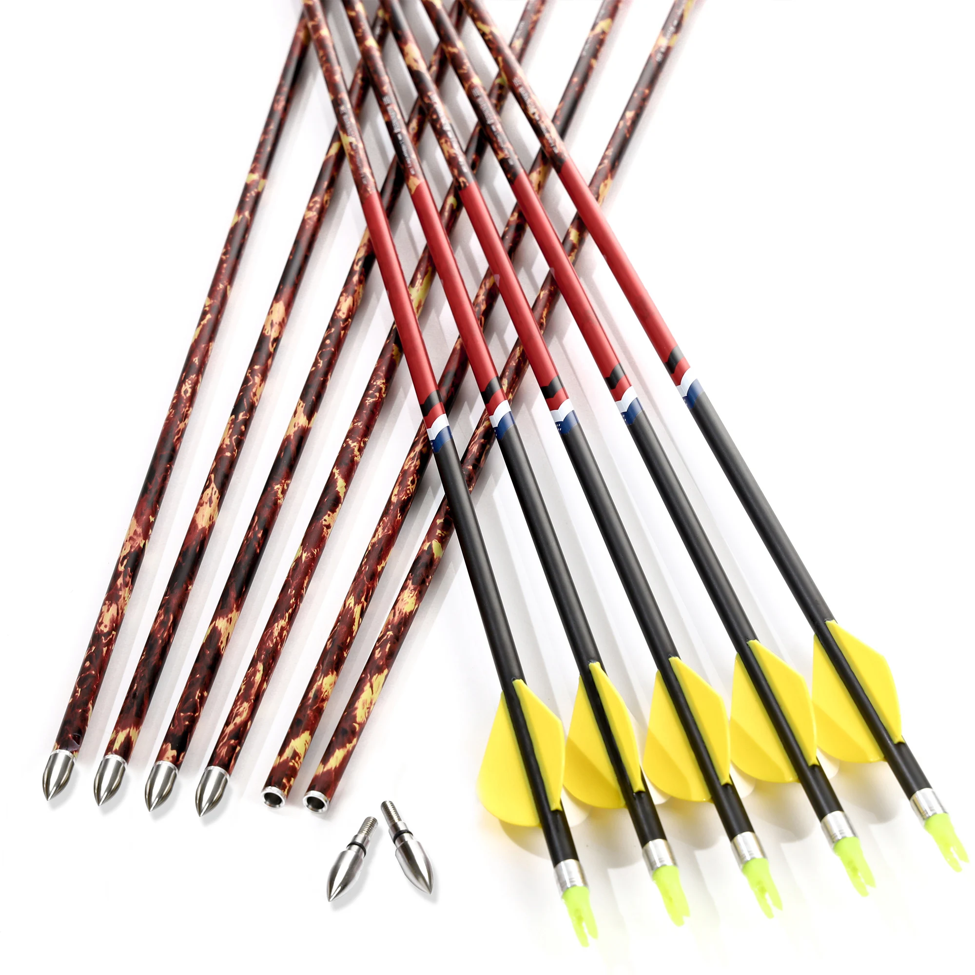 Carbon Arrows 30 Inch Spine 400 500 - 12 adet Omurga 340 400 500