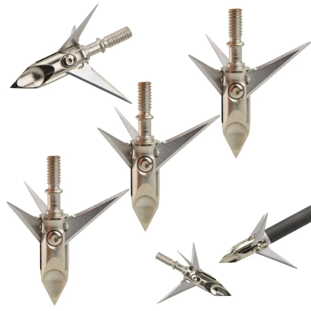 Broadheads 100 Grain 3 Blade Hunting - Avcılık Ok Uçları 12 adet 100
