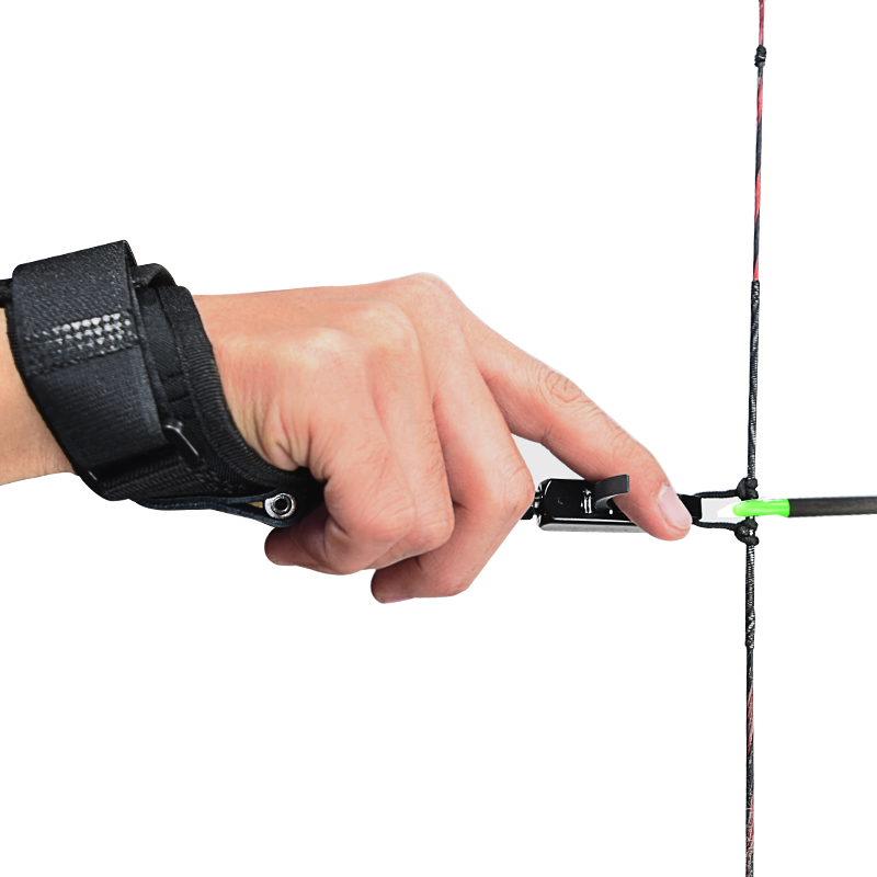 Archery Release Aid Caliper Wrist - 1X kaliper serbest bırakma yardım siyah