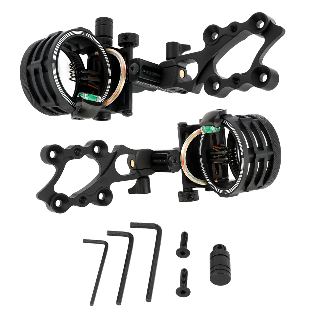 Compound Bow Sight 5 Pin Fiber Optic - Çok Bileşenli Yay Nişangahı 5 Pin