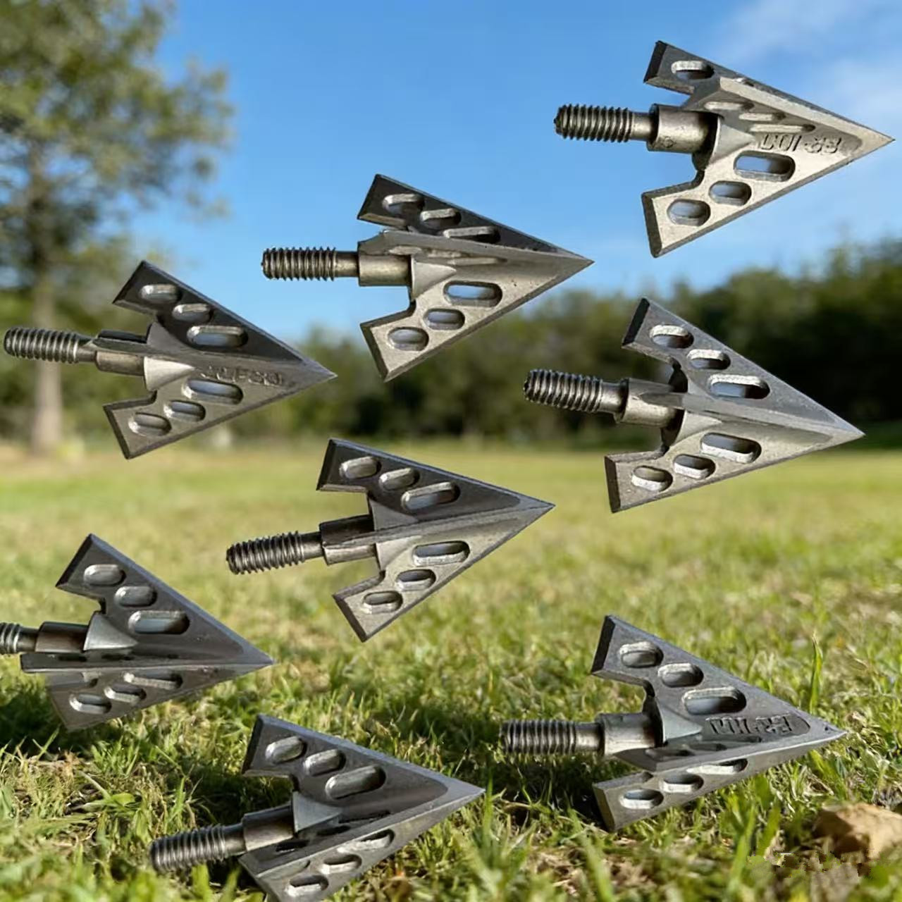 Broadheads 100 Grain 3 Blade Hunting - 6/12 100 Tane Paslanmaz Çelik 3