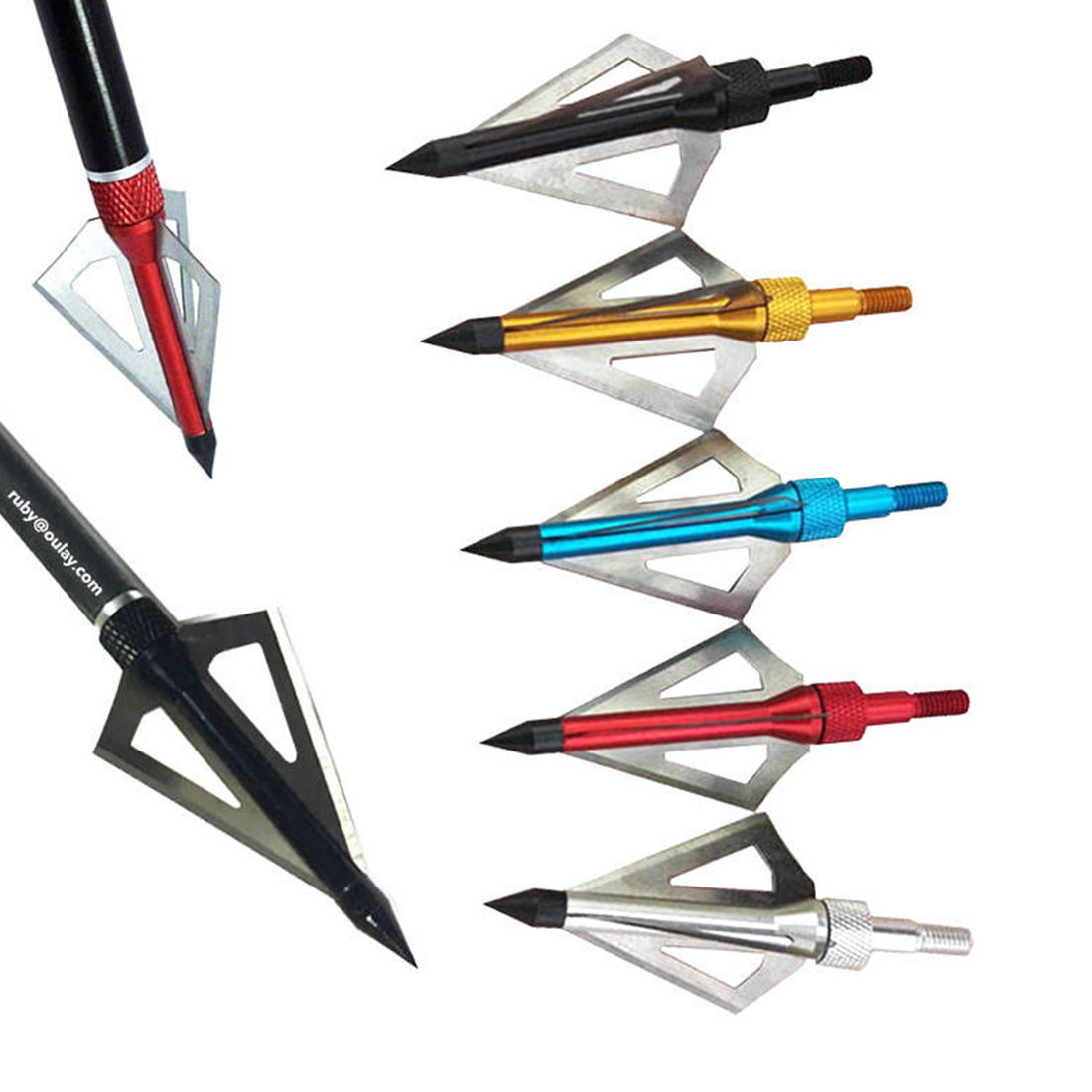 Broadheads 100 Grain 3 Blade Hunting - 6/12 adet 100 tane 3 bıçaklı