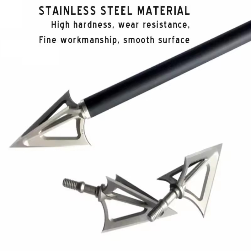 Broadheads 100 Grain 3 Blade Hunting - Okçuluk Ok Uçları Çekim Avcılık Broadhead