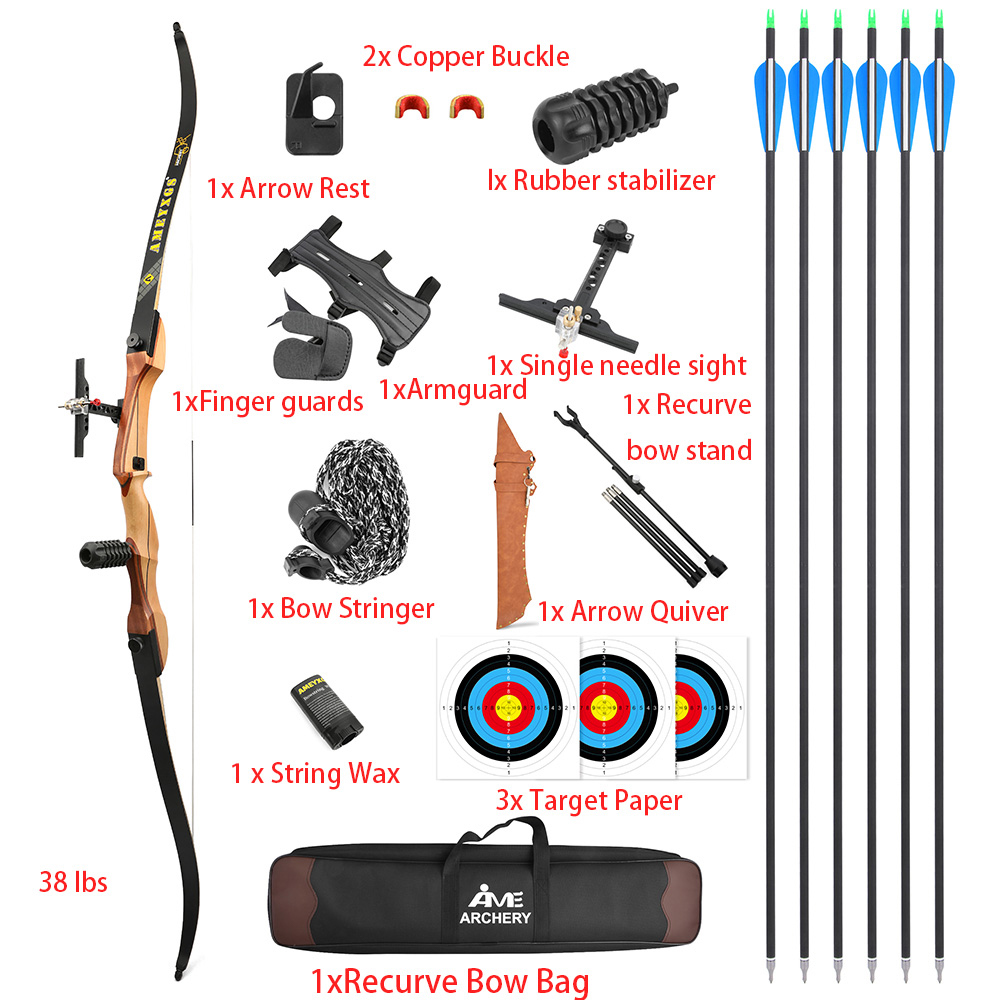 68 İnç Rekürv Yay 20-40lbs Okç - Recurve Bow Takedown 40 Lbs Target incelemesi ve fiyatı