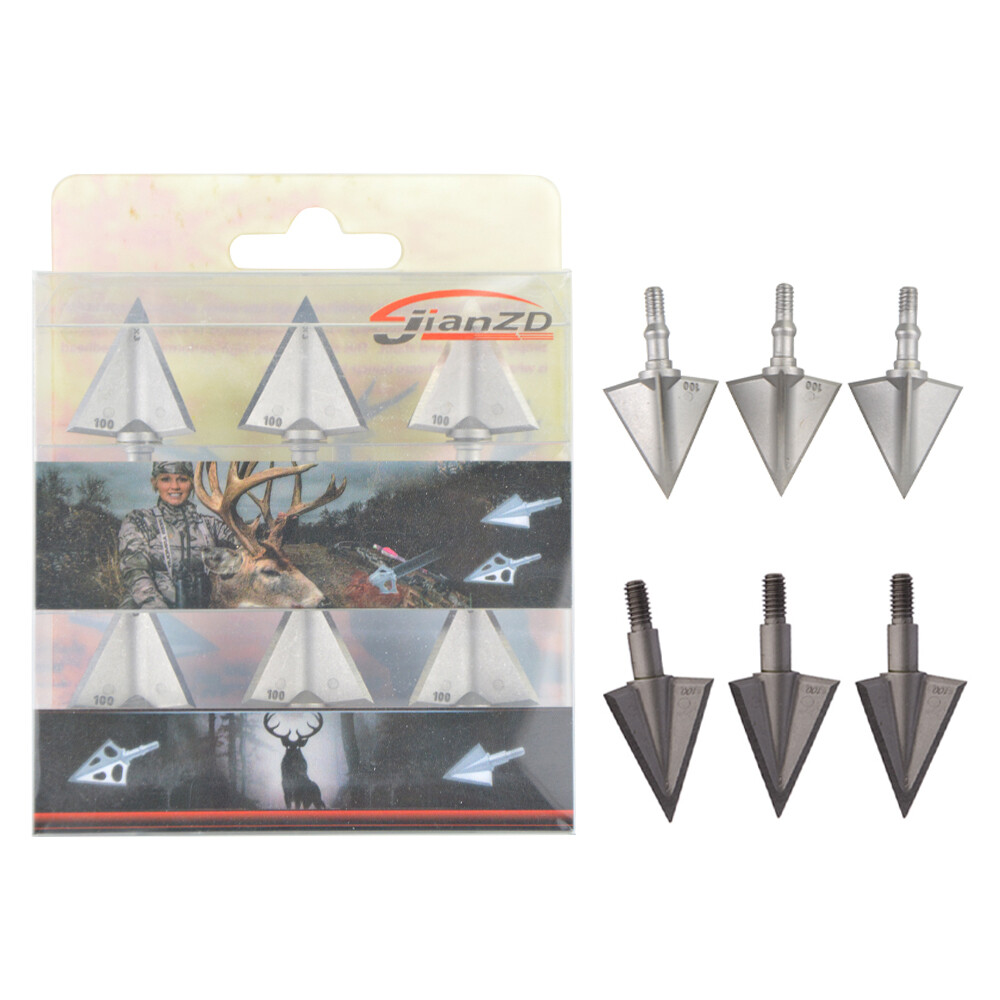 6/12 adet Okçuluk Ok Ucu 3 Bıç - Broadheads 100 Grain 3 Blade Hunting incelemesi ve fiyatı