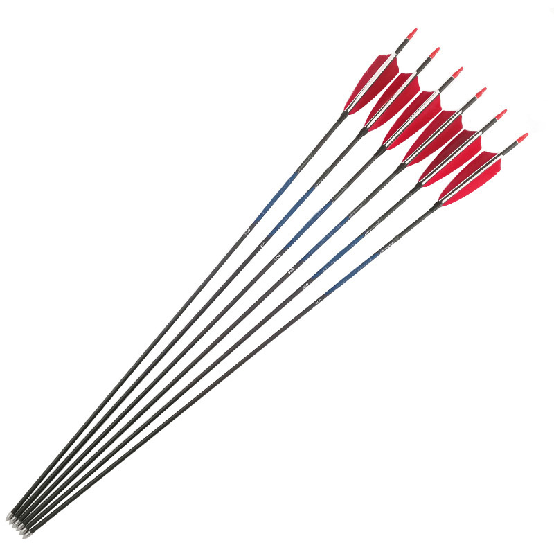 Okçuluk siyah karbon oklar omu - Carbon Arrows 30 Inch Spine 400 500 incelemesi ve fiyatı