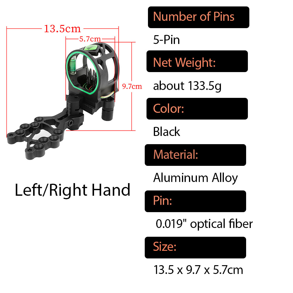 Okçuluk M1 Bileşik 5 Pinli Yay - Compound Bow Sight 5 Pin Fiber Optic incelemesi ve fiyatı