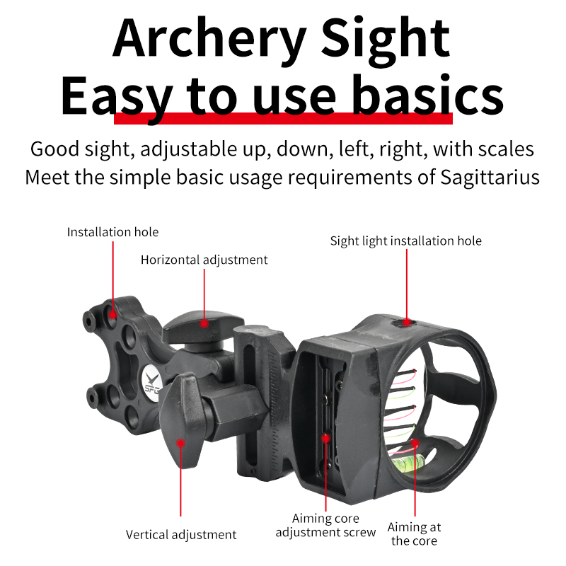 Okçuluk Bileşik Yay Nişangahı  - Compound Bow Sight 5 Pin Fiber Optic incelemesi ve fiyatı