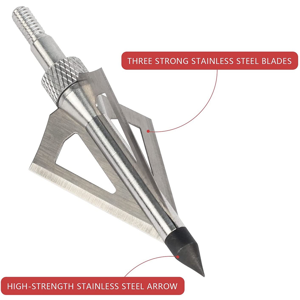 12 Adet Metal Avcılık Okçuluk  - Broadheads 100 Grain 3 Blade Hunting incelemesi ve fiyatı