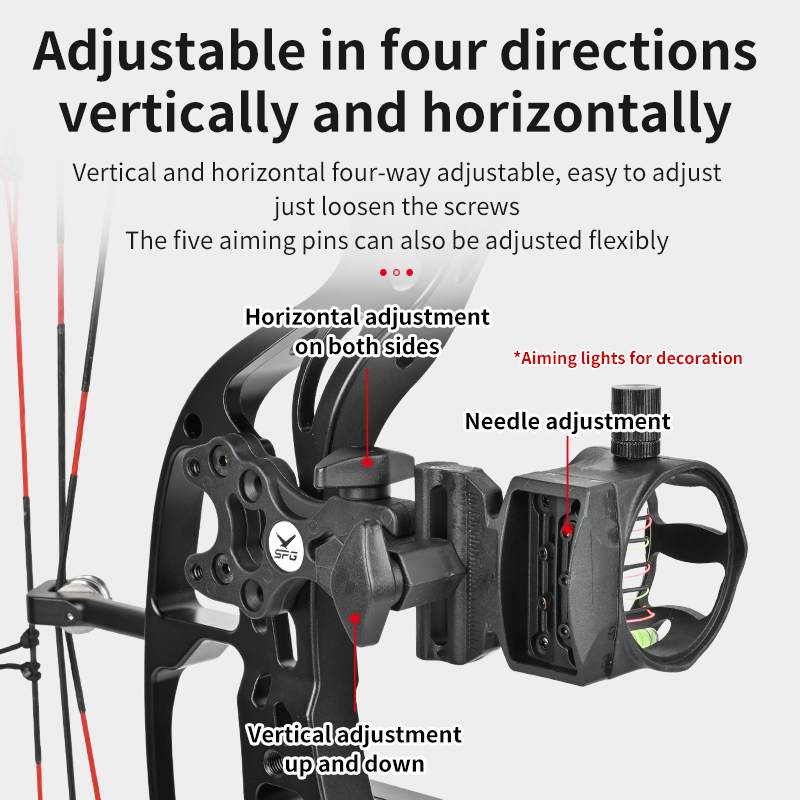 Okçuluk Bileşik Yay Görüş 5 Pi - Compound Bow Sight 5 Pin Fiber Optic incelemesi ve fiyatı
