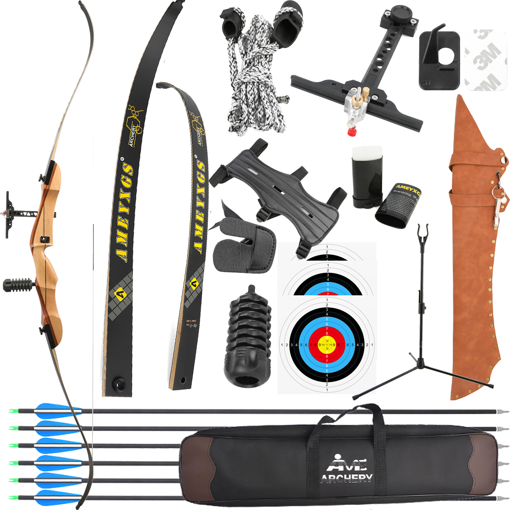 20-40lbs Rekürv Yay 68 İnç Av  - Recurve Bow Takedown 40 Lbs Target incelemesi ve fiyatı