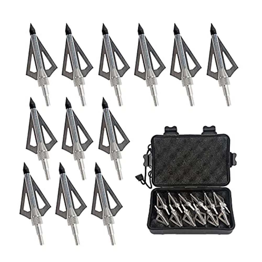 12 Adet Metal Avcılık Okçuluk  - Broadheads 100 Grain 3 Blade Hunting incelemesi ve fiyatı