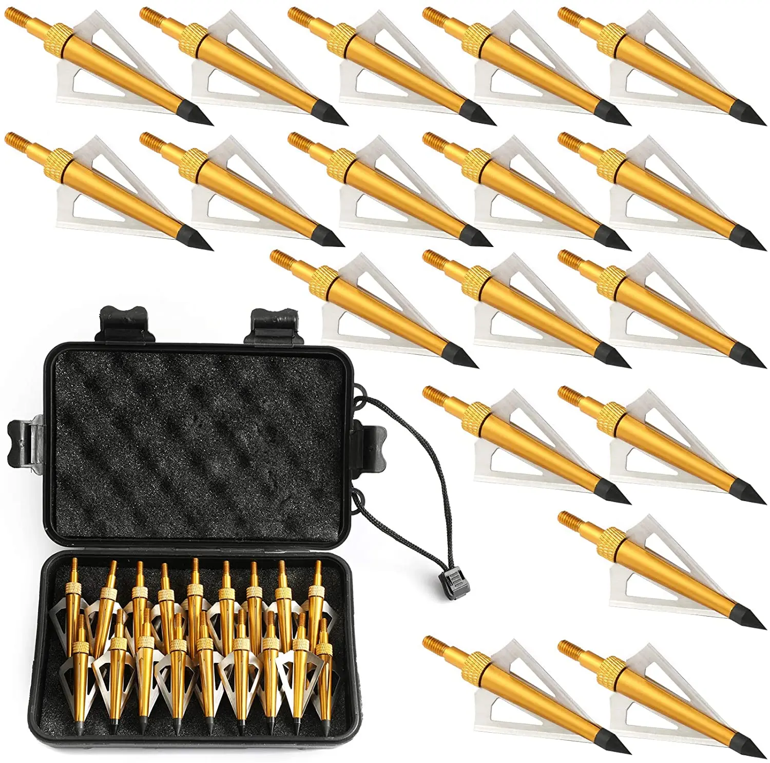 3 sabit bıçak, ok noktaları, b - Broadheads 100 Grain 3 Blade Hunting incelemesi ve fiyatı