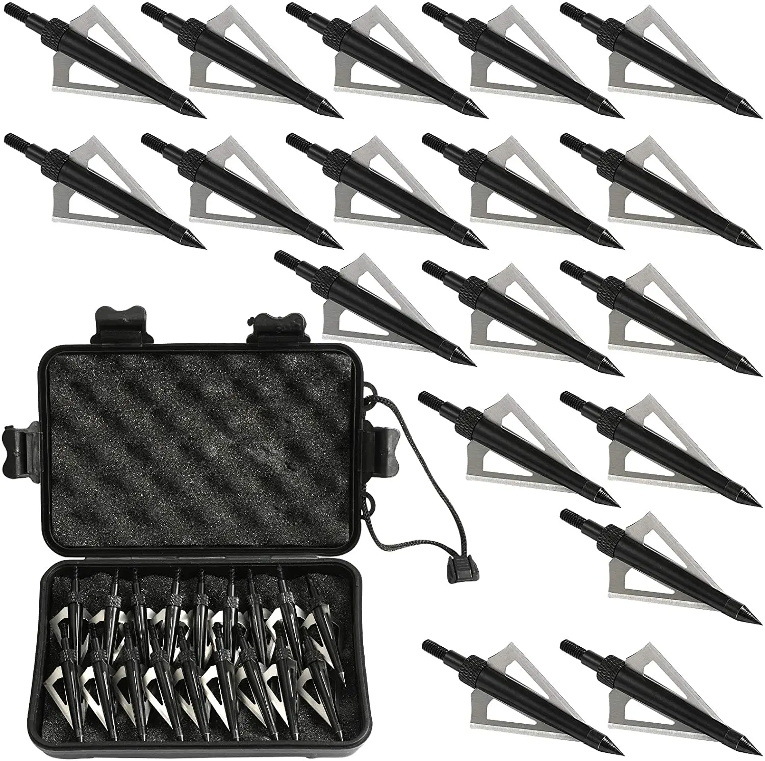 3 sabit bıçak, ok noktaları, b - Broadheads 100 Grain 3 Blade Hunting incelemesi ve fiyatı