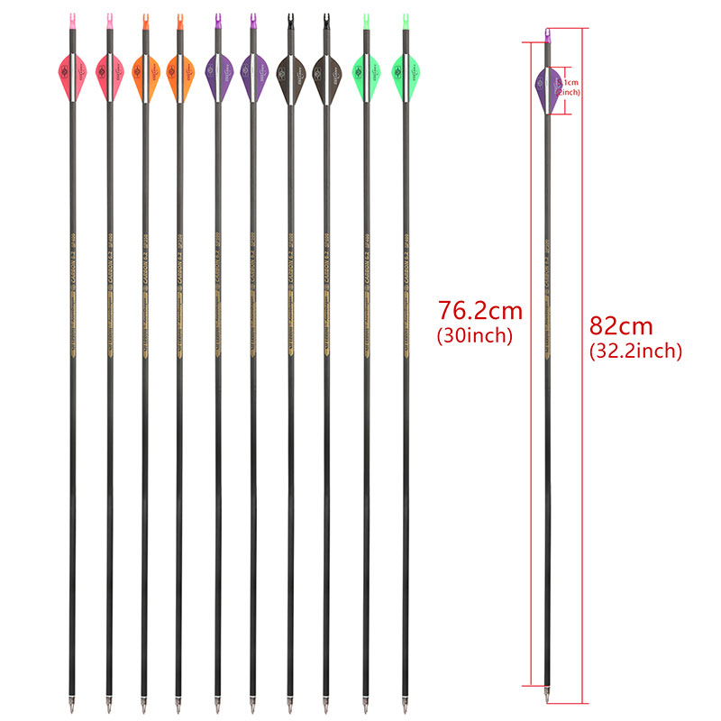 30 İnç Saf Karbon Ok 6/12 Adet - Carbon Arrows 30 Inch Spine 400 500 incelemesi ve fiyatı