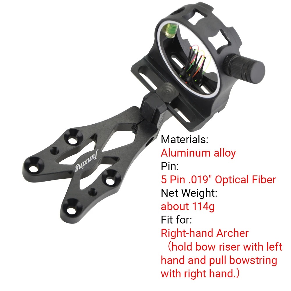 Çok Bileşenli Yay 5 Pimli Nişa - Compound Bow Sight 5 Pin Fiber Optic incelemesi ve fiyatı