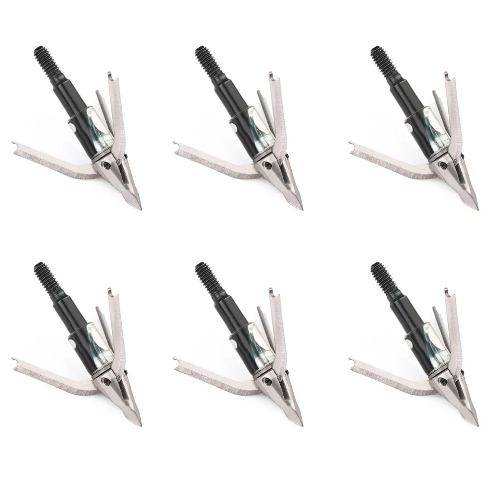 Okçuluk 3/6 adet Dönme Et Aray - Broadheads 100 Grain 3 Blade Hunting incelemesi ve fiyatı