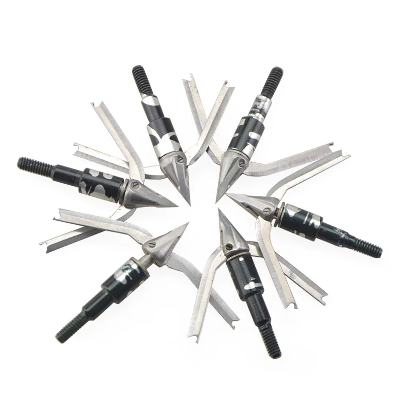 Okçuluk 3/6 adet Dönme Et Aray - Broadheads 100 Grain 3 Blade Hunting incelemesi ve fiyatı