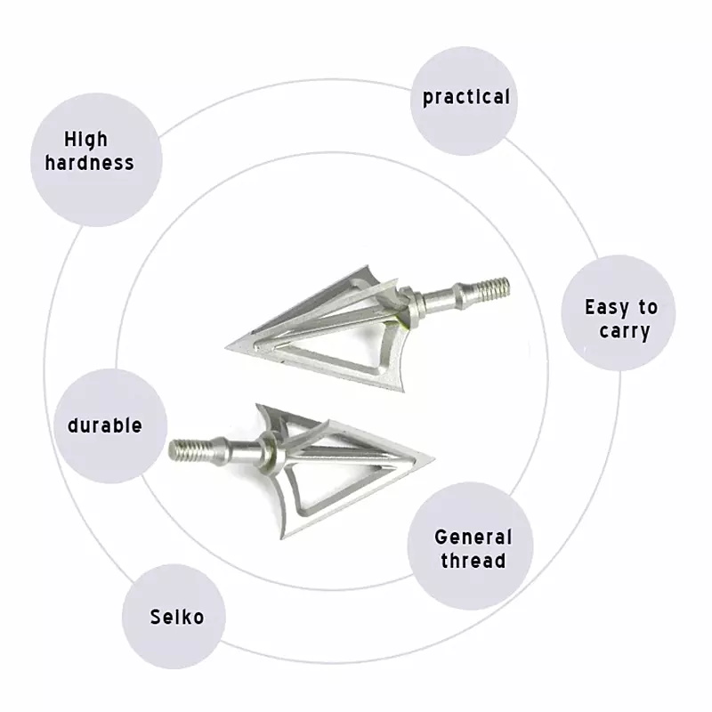 Okçuluk Ok Uçları Çekim Avcılı - Broadheads 100 Grain 3 Blade Hunting incelemesi ve fiyatı