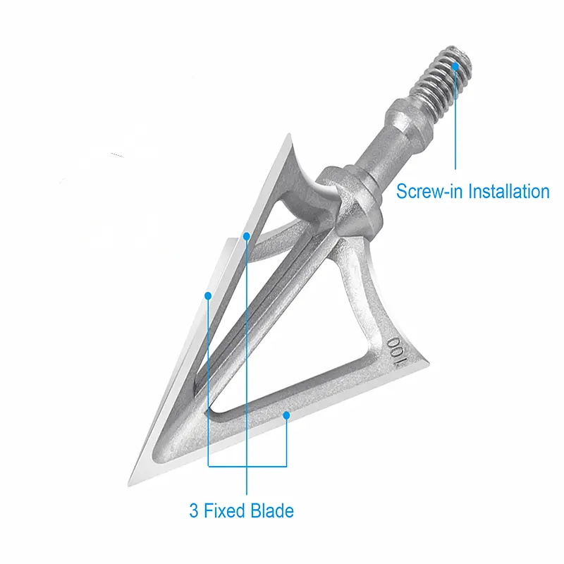 Okçuluk Ok Uçları Çekim Avcılı - Broadheads 100 Grain 3 Blade Hunting incelemesi ve fiyatı